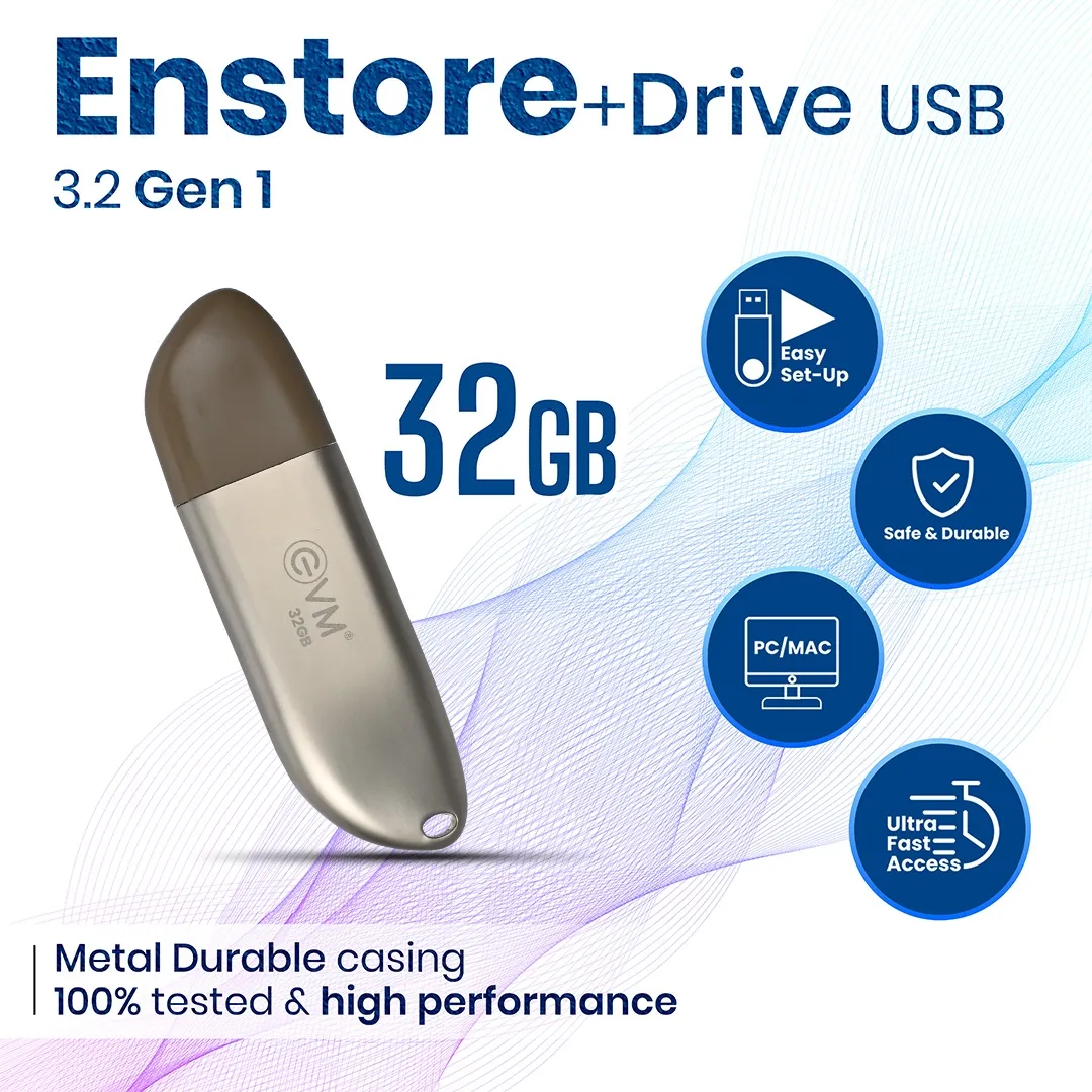 EVM Pendrive 32GB Enstore+ USB 3.2 Gen 1 (METAL) view 5
